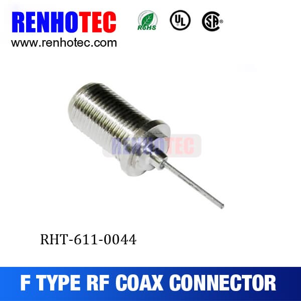 F Female Jack Crimp Cable RF Electrical Coaxial F Connector